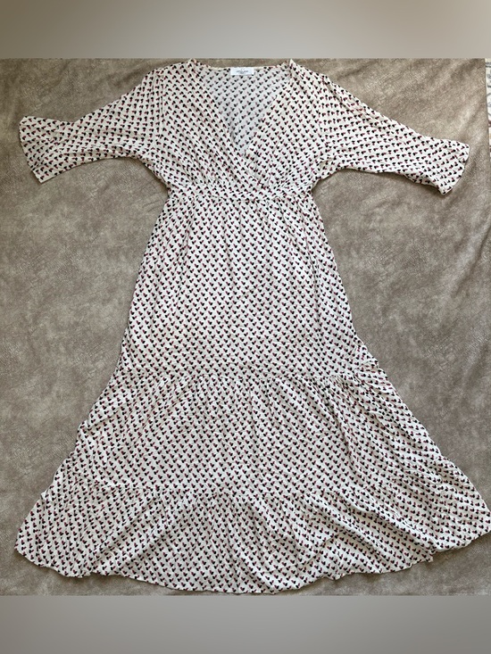 Carly Jean Los Angeles Dresses & Skirts - Carly Jean Los Angeles Tiered Maxi Dress Size Large Boho Wrap Style Dress